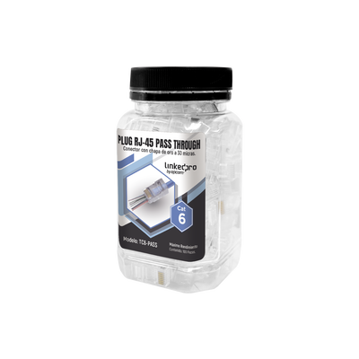 RJ45 Cat6 sin Blindaje, Chapado de Oro  para Durabilidad Extrema