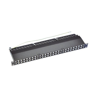 Panel de Parcheo de Impacto (110) Blindado de 48 Puertos Cat6A