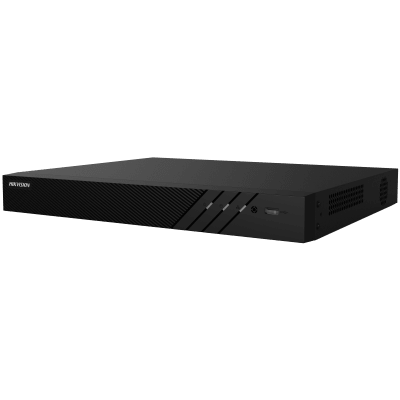 NVR 8 Megapixel (4K) (Compatible con Cámaras ACUSENSE) / 16 canales IP / 16 Puertos PoE+ / 2 Bahías de Disco Duro / Salida de Vídeo en 4K / 300 Metros PoE Modo Extendido