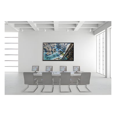 Kit Videowall 2x2 / 4 Pantallas 46" Full HD / Decoder 128 Canales / Base de Pared Metálica / Salida 4K / 16 Puertos HDMI