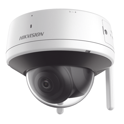 Domo IP 4 Megapixel / Lente 2.8 mm / 30 mts IR / Exterior IP66 / Wi-Fi / ACUSENSE Lite / dWDR  / H.265+ / Micrófono y Bocina Interconstruido / Micro SD / Se Conecta Directo a la App de Hik-Connect 