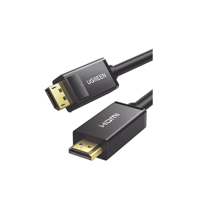 Cable DP Macho a HDMI Macho | Longitud 5 Metros (16.40 Pies) | Soporta 4K@30Hz | Soporta 3D | Cobre EstaÑado 28AWG | Blindaje Interno MÚltiple | TransmisiÓn Unidireccional | BotÓn de LiberaciÓn | Chip de Última GeneraciÓn.