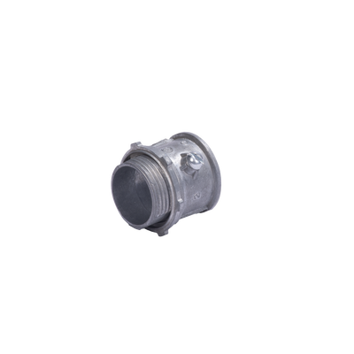 Conector 3/4" (19mm) pared delgada con tornillo tipo americano galvanizado etiqueta verde