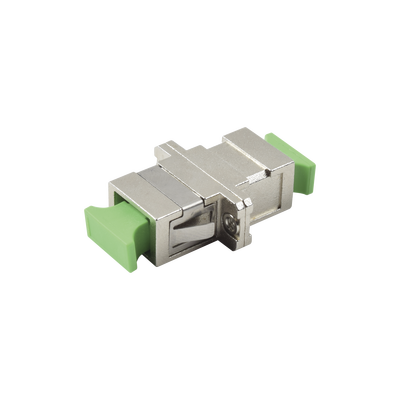 Módulo Acoplador de Fibra Óptica Simplex SC/APC a SC/APC Compatible con Fibra Monomodo
