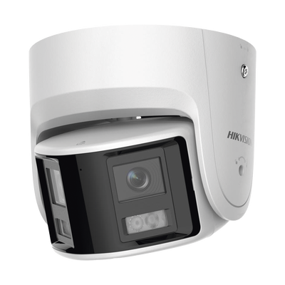 [TELL-VID233648] [FlexVu] [PROTECCIÓN ACTIVA] Turret IP 4 Megapixel / 2 Lentes de 2.8 mm (Imagen Panorámica 180°) / 30 mts IR / Exterior IP67 / Luz Intermitente y Alerta de Audio / Audio Bidireccional / ACUSENSE / WDR 120 dB / Micro SD