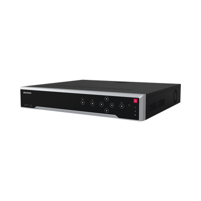 [Doble Poder de Decodificación] NVR 32 Megapixel (8K) / 32 Canales IP / 16 Puertos PoE+ / AcuSense / ANPR / Conteo de Personas / Heat Map / 4 Bahías de Disco Duro  / HDMI en 8K / Soporta POS / Alarmas I/O / 2 Salidas HDMI / Smart Search