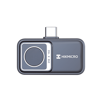 Mini2 V2 - Cámara Termográfica para Smartphone / Resolución IR 256 x 192 (49,152 píxeles) / SuperIR / Rango de -20°C a 400°C / Precisión ±2°C o ±2% / Compatible iOS (Lightning & USB-C) y And
