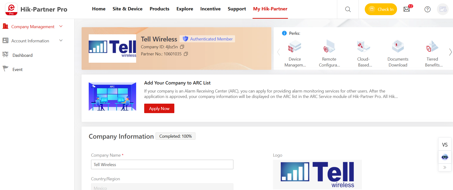 Hikvision Authenticated Member ID