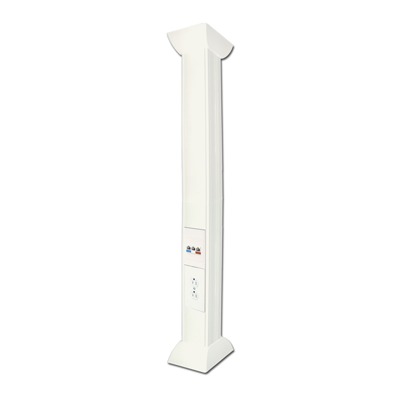 Pole Blanco de 3 Metros (9.84 Pies) para Instalaciones Eléctricas, Voz y Datos, No Incluye Accesorios, Se Venden por Separado los Modelos TEK100DUPLEX (Accesorios de Fijación y Contacto Duplex) y TEK100UNI (Soporte y Tapa Universal) (13000-01000)