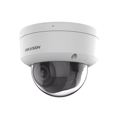 [Dual Light + 2 Micrófonos Integrados] Domo IP 4 Megapixel / Lente Mot. 2.8 a 12 mm / 40 mts Luz Blanca + 40 mts IR / ACUSENSE / Exterior IP67 / IK10 / WDR 120 dB / PoE / ONVIF / Alarmas I/O / Micro SD / Metal / ACUSEEK