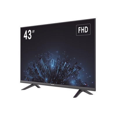Monitor LED Full HD 43" / Ideal para Oficina y Hogar / Uso 24-7 / Entrada HDMI/VGA/USB / Compatible con Montaje VESA (200 X 200) / Bocinas Integradas