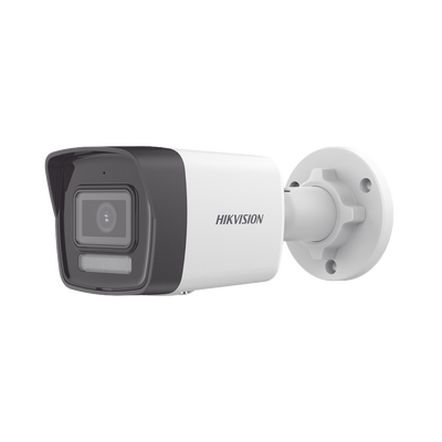 [Dual Light] Bala IP 4 Megapixel / Lente 2.8 mm / 30 mts IR + 30 mts Luz Blanca / Micrófono Integrado / ACUSENSE Lite / Exterior IP67 / H.265 / PoE  / Micro SD