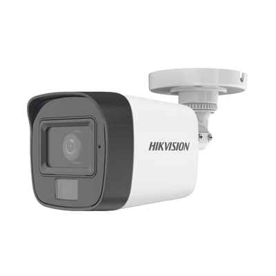 [Dual Light + ColorVu] Bala TURBOHD 2 Megapixel (1080p) / Lente 2.8 mm / 30 mts IR EXIR + 20 mts Luz Blanca / Micrófono Integrado / Gran Angular 101° / Exterior IP67 / 4 Tecnologías