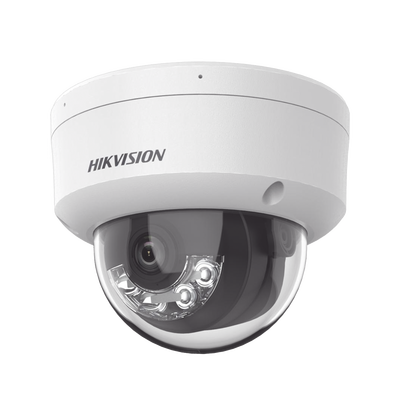 [Dual Light + 2 Micrófonos Integrados] Domo IP 2 Megapixel / Lente 2.8 mm / 30 mts Luz Blanca + 30 mts IR / ACUSENSE / Exterior IP67 / IK10 / WDR 120 dB / PoE / ONVIF / Micro SD / Metal / ACUSEEK