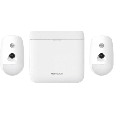 (AX PRO) KIT de Alarma AX PRO / Incluye: 1 Hub con GSM 3G/4G y Batería de Respaldo / 2 Detectores de Movimiento con Cámara (PIRCAM) / Compatible con Hik-Connect P2P