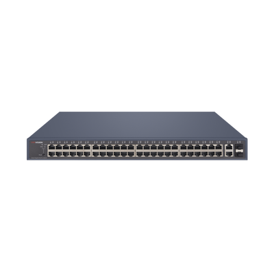 Switch PoE+ / Administrable / 48 Puertos 1000 Mbps PoE+ / 2 Puertos 1000 Mbps Uplink / 2 Puertos SFP / 470 Watts