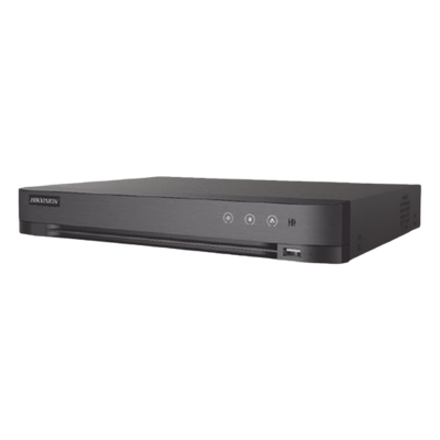 DVR Pentahíbrido / 4 Canales TURBOHD + 2 Canales IP / 3K Lite 5 Megapixel / Audio Bidireccional Coaxitron / Reconocimiento Facial / AcuSense / 1 Bahía HDD 10 TB