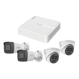 Kit IP 2 Megapixel / NVR de 8 Canales con 8 Puertos PoE / 2 Cámaras IP Bala para Exterior / 2 Cámaras IP Domo para Exterior