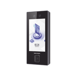 Terminal Facial Min Moe con LECTOR DE QRs FISICO Ultra Rápido  y Tarjetas MIFARE / 3000 Rostros / Pantalla 4.5" / Administrable en la Nube con HikConnect Teams  / Exterior IP65  / PoE / WiFi / HIK-IA