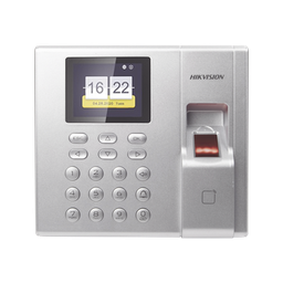 Terminal de Control de Acceso y Asistencia compatible con APP Hik-Connect (P2P) / Lectura de Huella y de Tarjetas EM / Soporta hasta 1000 Huellas / Relevador para Chapa / Software iVMS4200